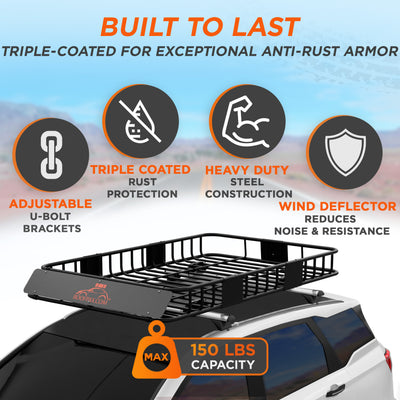Travel worry-free knowing that RoofPax carriers are backed by a comprehensive 2-year warranty.