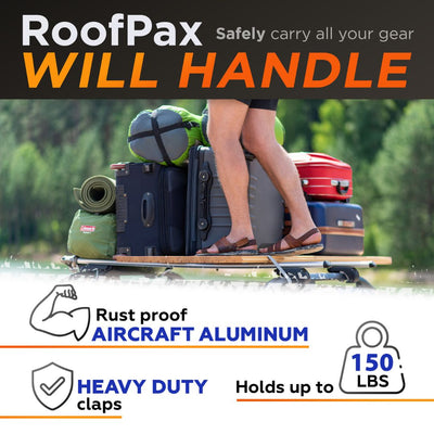 RoofPax Bag + Roof Rack for Raised Side Rails