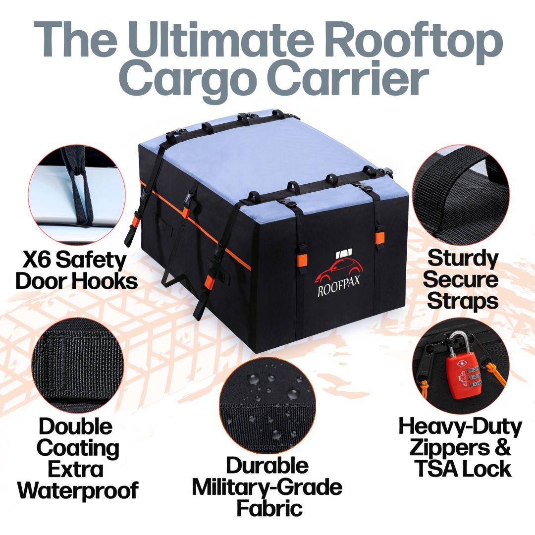 RoofPax Bag + Roof Rack for Raised Side Rails