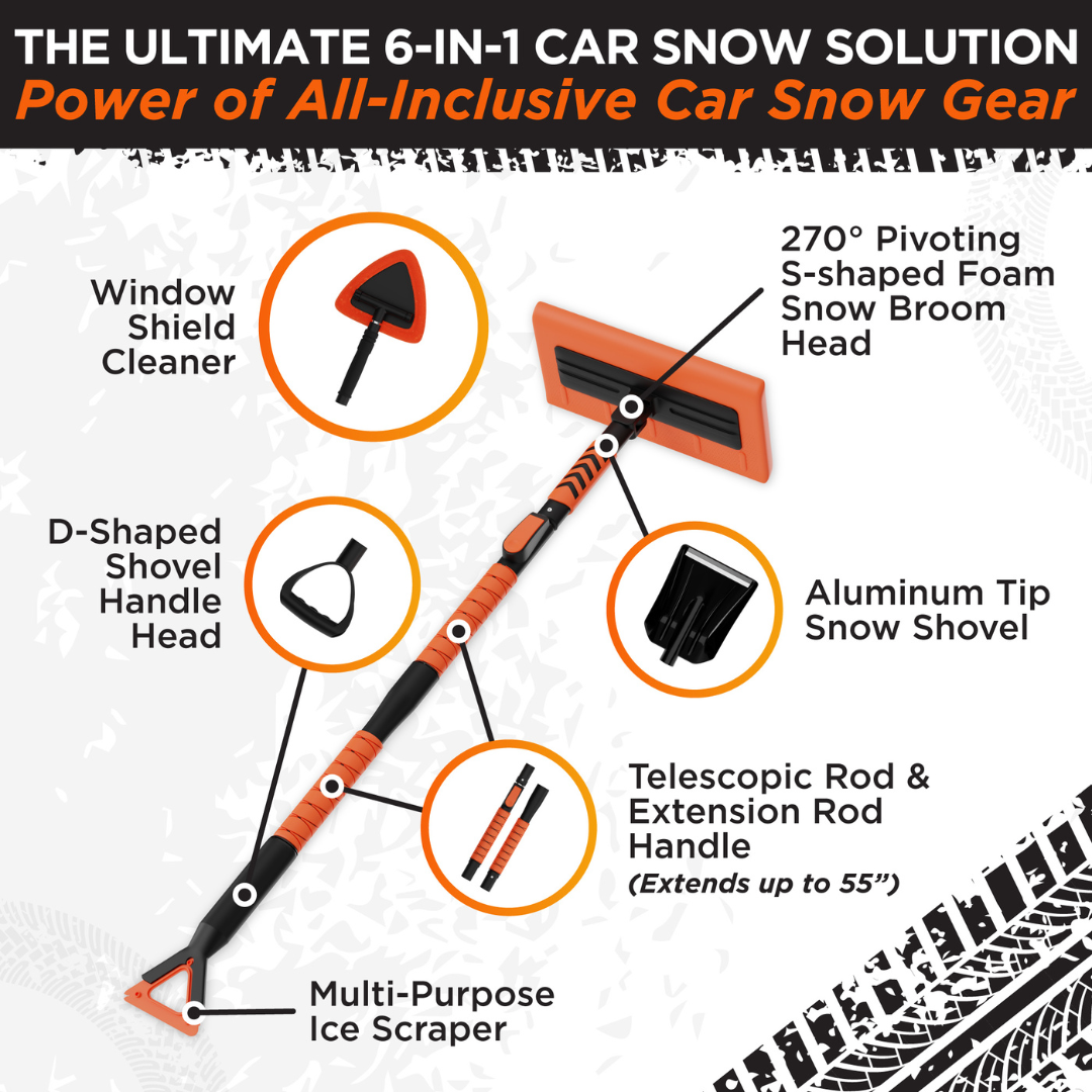 ultimate 6-in 1 car snow solution