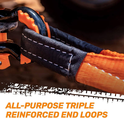 Heavy-Duty Tow Strap recovery rope