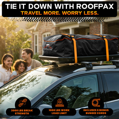 RoofPax Premium 2'' x 10" Retractable Ratchet Straps 4 Pack 3000lbs Break Strength Heavy Duty Auto Self-Retracting Tie Down Straps for Trucks Secure Cargo Tie Downs with 6pcs Bungee Cords